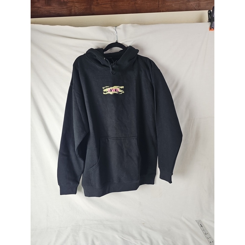 Rare HWD Halfway Dead Hoodie Multicolored Printed on chest Size Large - Picture 1 of 8